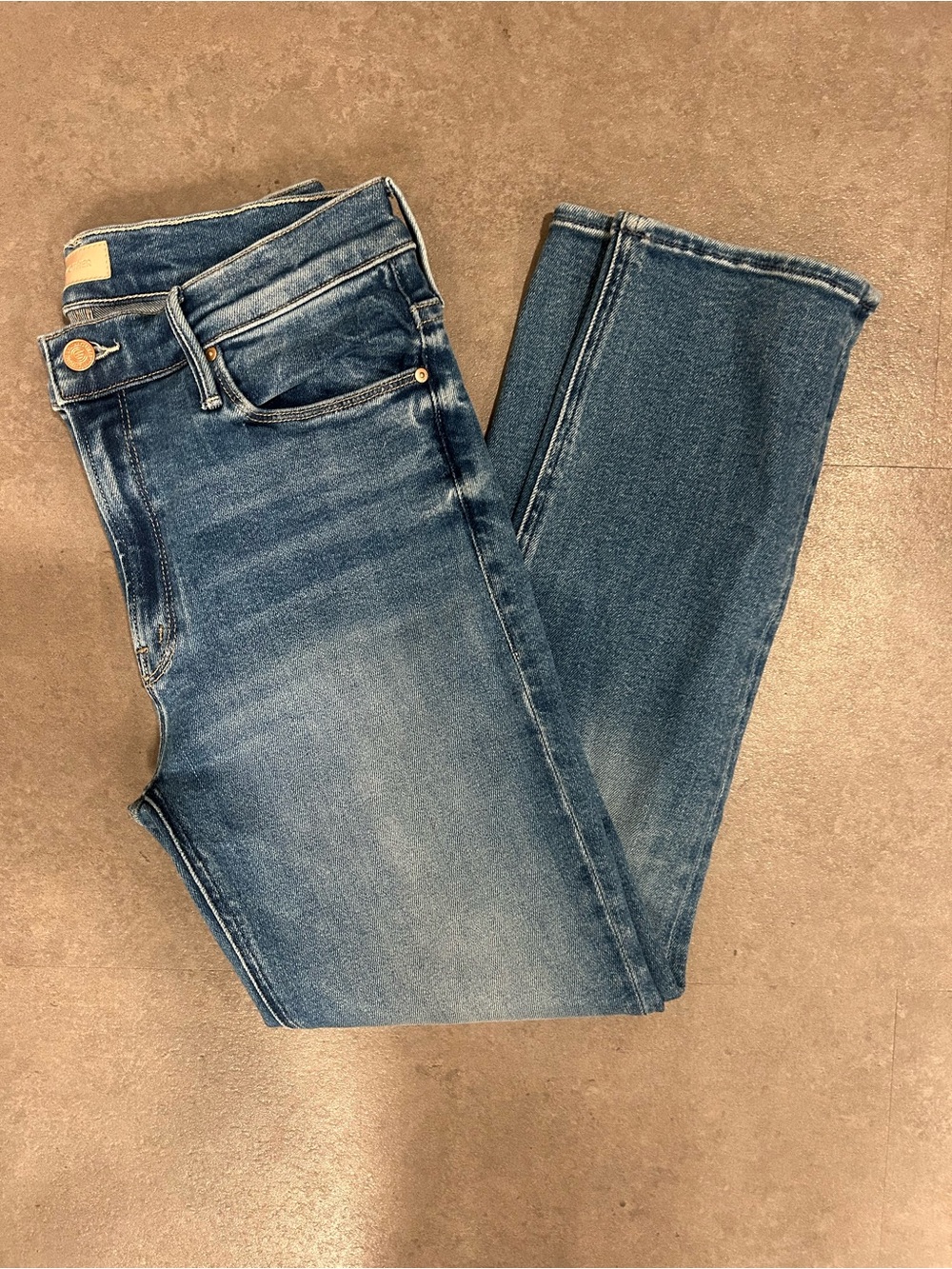 MOTHER The Mid Rise Dazzler Crop Jeans Size 30